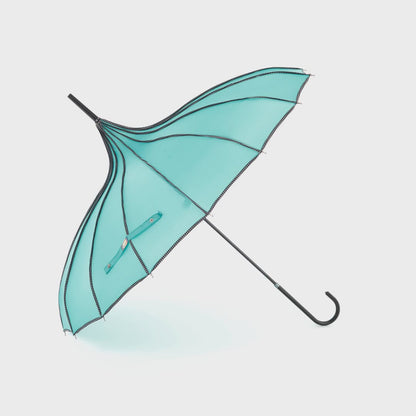 Boutique RIBBED Paoda Umbrella Teal