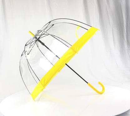 Everyday Clear Vinyl Dome Umbrella Yellow
